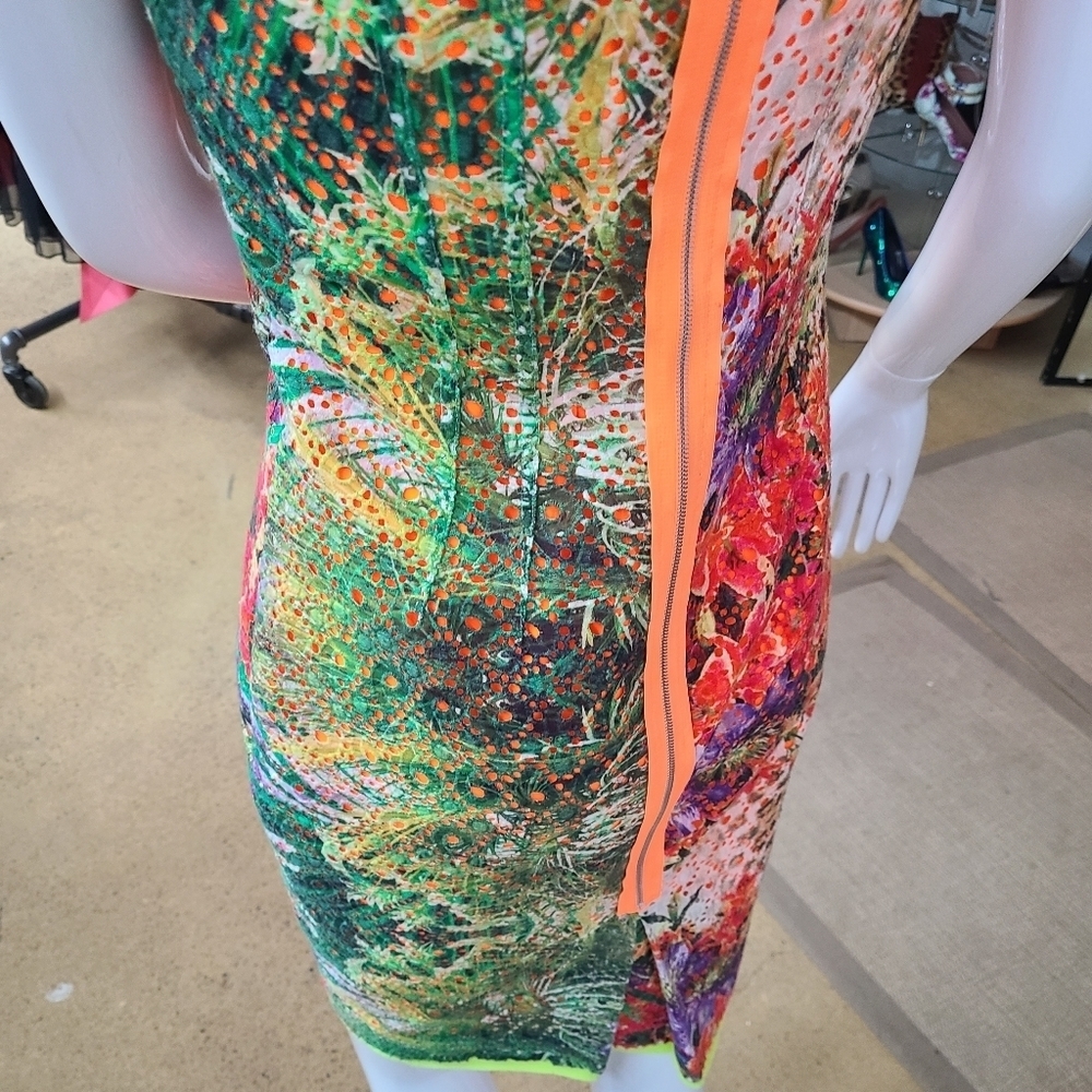 NWT Elie Tahari STUNNING Claudia Tropical Eyelet Leopard Print Sheath Dress - Picture 8 of 16